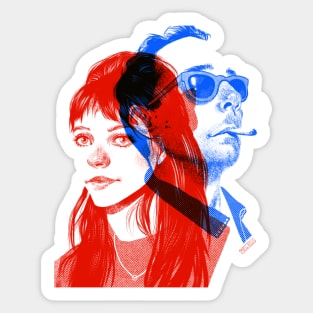 Karina and Godard Sticker